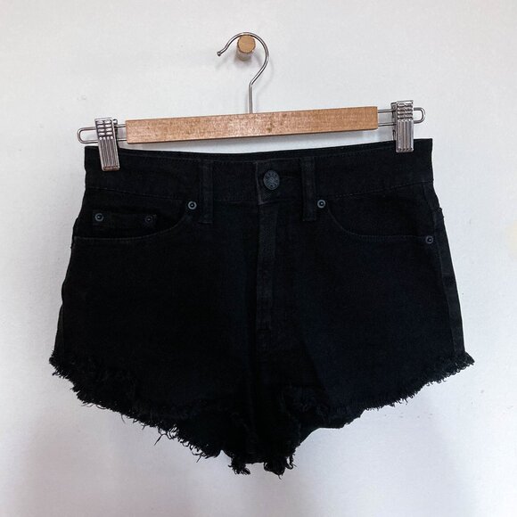 3 FOR $15 BDG super high rise black jean shorts - Picture 3 of 12